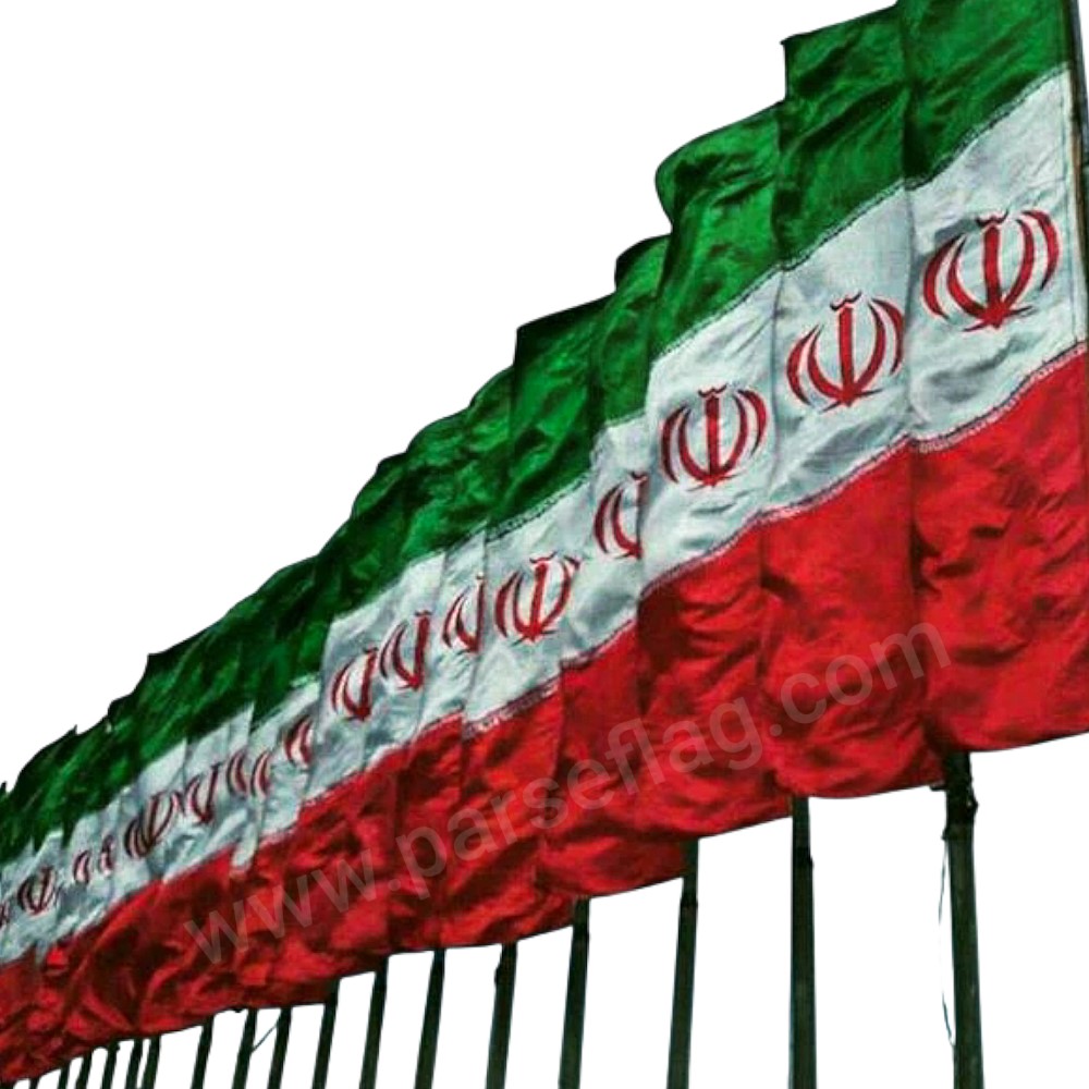 پرچم اهتزاز ایران عمودی